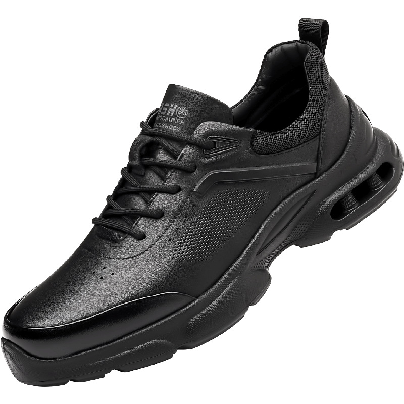 Men's Genuine First-Layer Leather Athletic Shoes - Breathable, Outdoor, Waterproof, Comfortable, Lightweight Running Shoes - Image 2