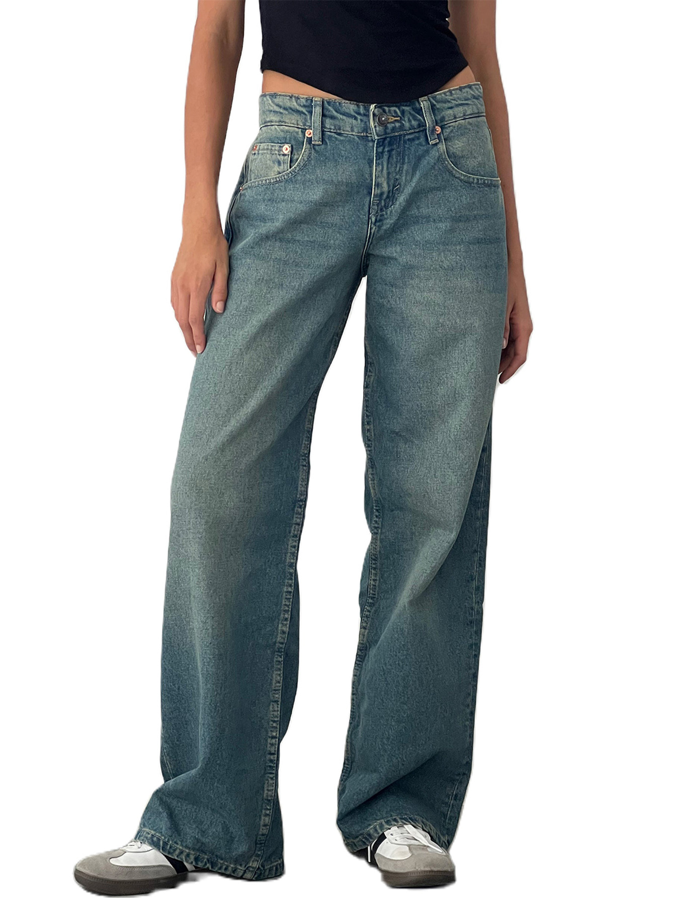 women's straight leg jeans - Image 2