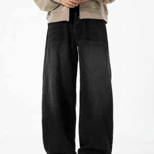 Vintage trend brand straight-leg pants