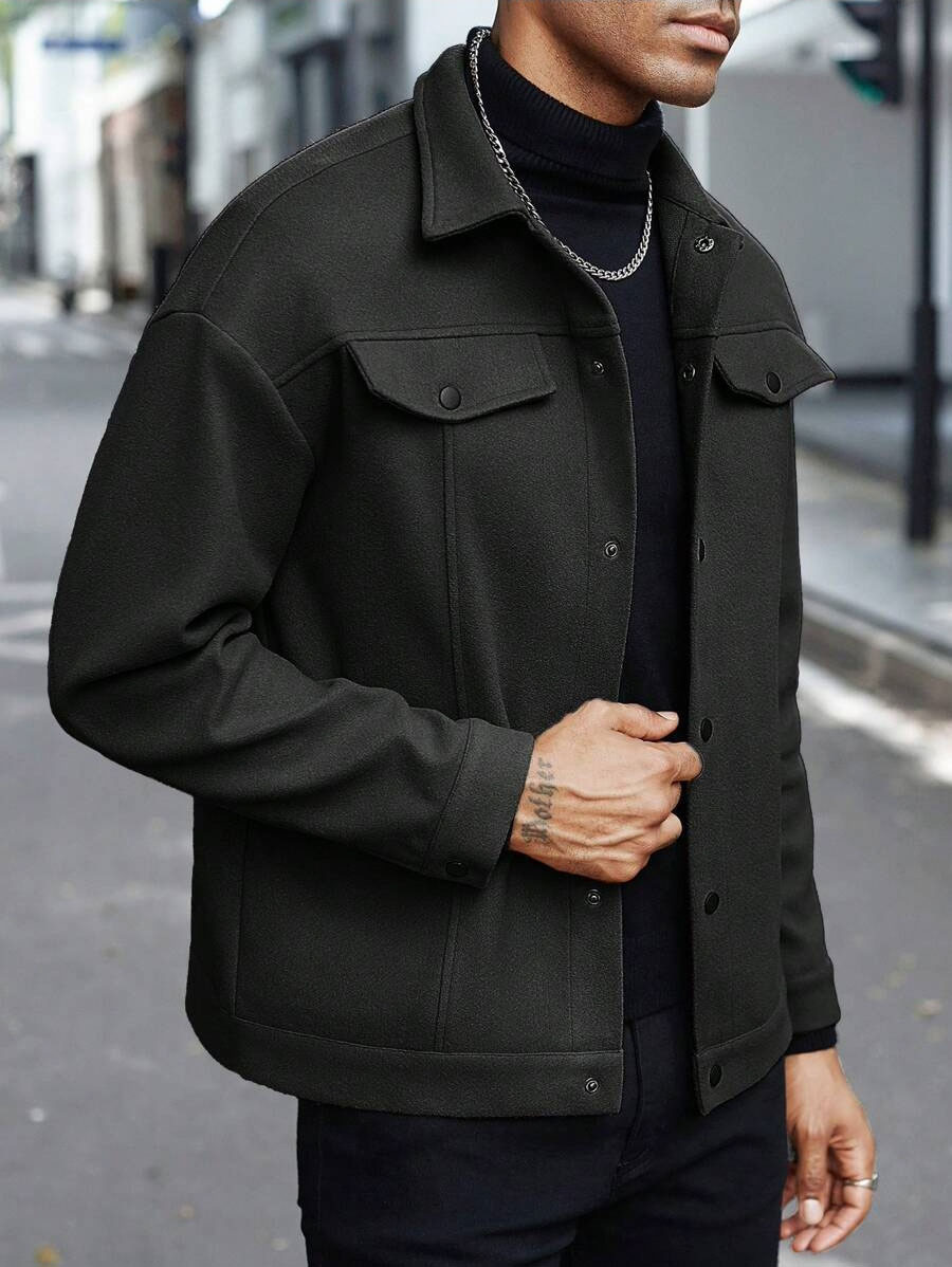 New men's casual sports business jacket with lapel hair - Image 6