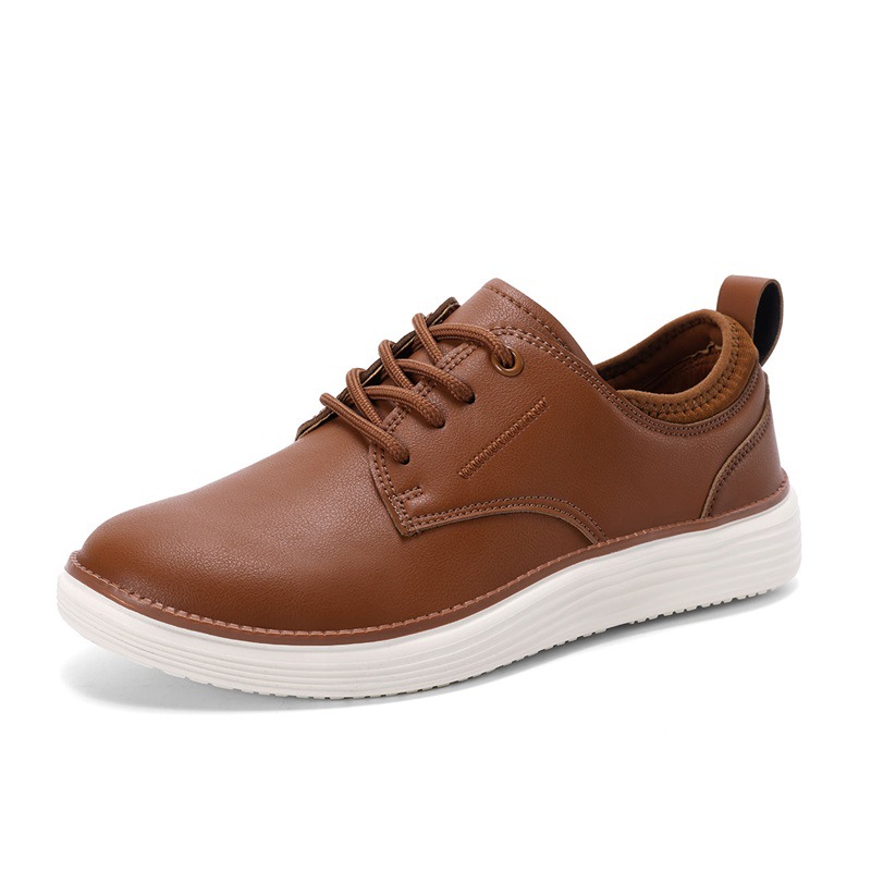Leather casual men's shoes Oxford shoes - Image 6