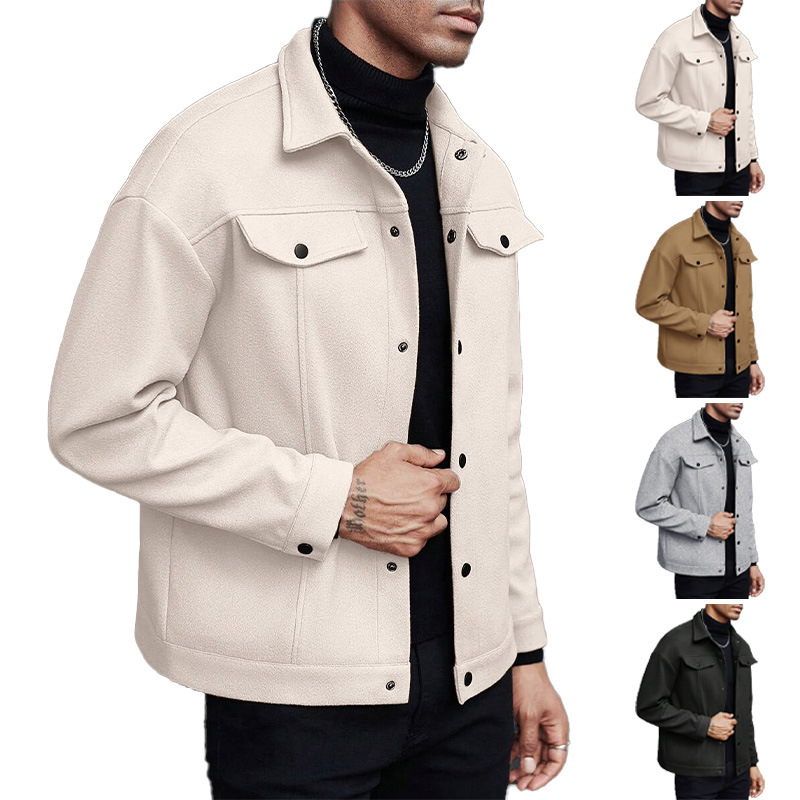 New men's casual sports business jacket with lapel hair - Image 2