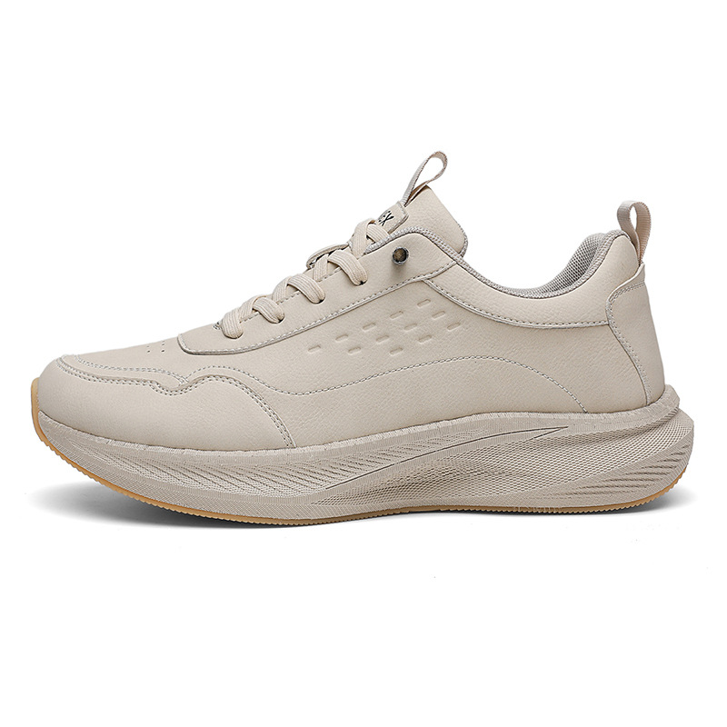 Hot selling wide toe sports shoes for men in autumn and winter, made of leather with popcorn cushioning, wide last running shoes, commuting shoes - Image 6