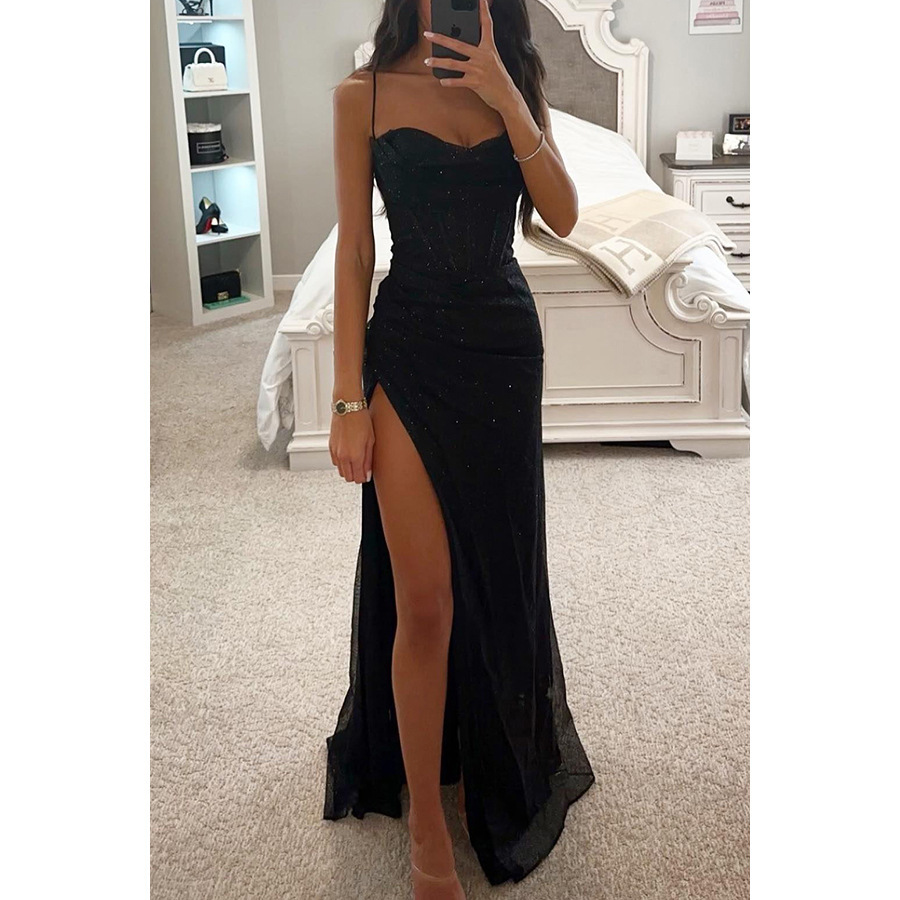 Long dress banquet evening dress dress