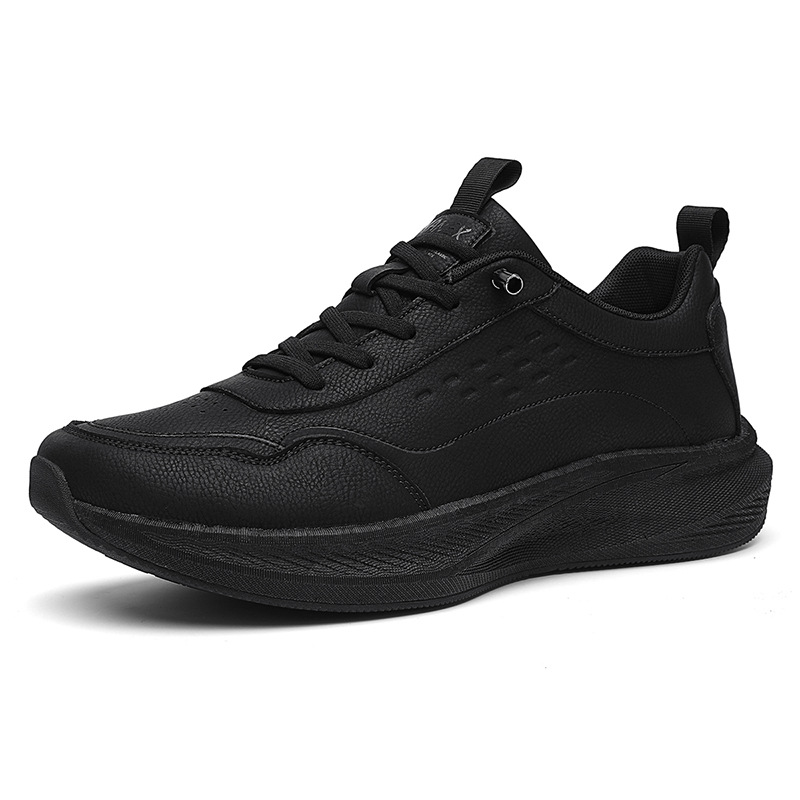 Hot selling wide toe sports shoes for men in autumn and winter, made of leather with popcorn cushioning, wide last running shoes, commuting shoes - Image 7