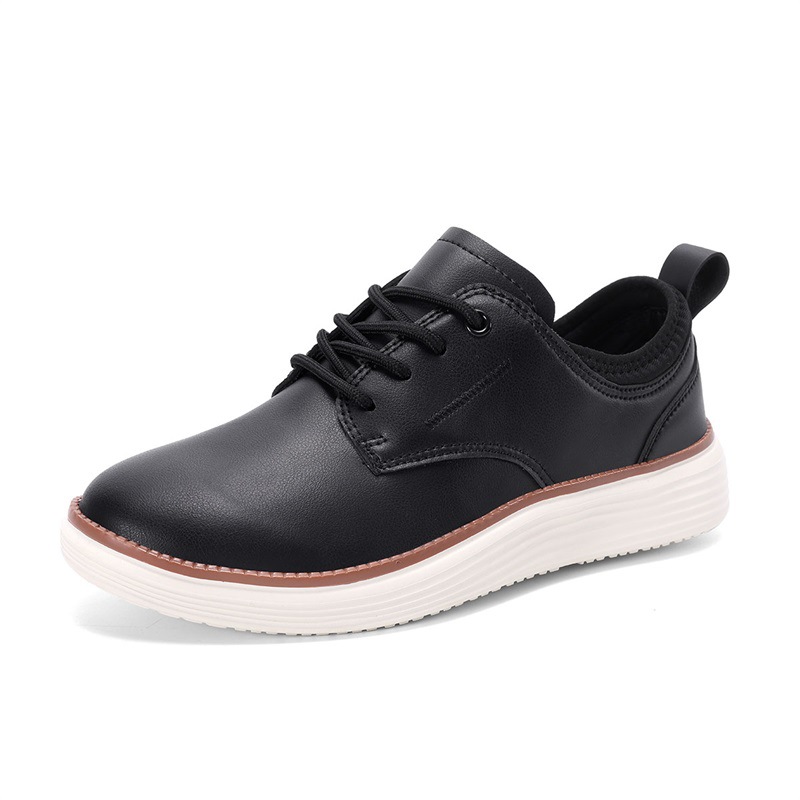 Leather casual men's shoes Oxford shoes - Image 7