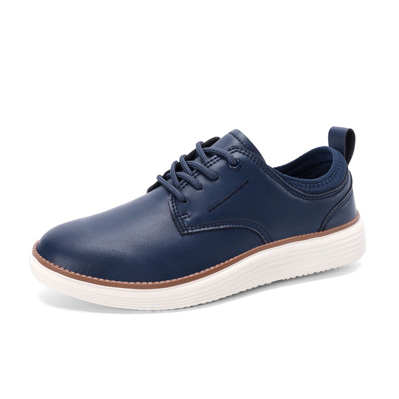 Leather casual men's shoes Oxford shoes - Image 5