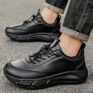 Men's and Women's Wide-Head Casual Sports Shoes Lightweight Shock-Absorbing Men's Shoes Fleece-Lined Warm Travel Shoes