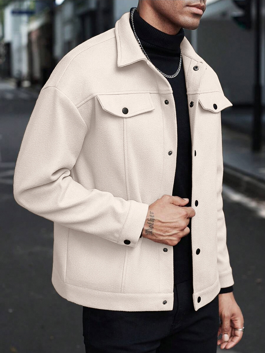 New men's casual sports business jacket with lapel hair - Image 9