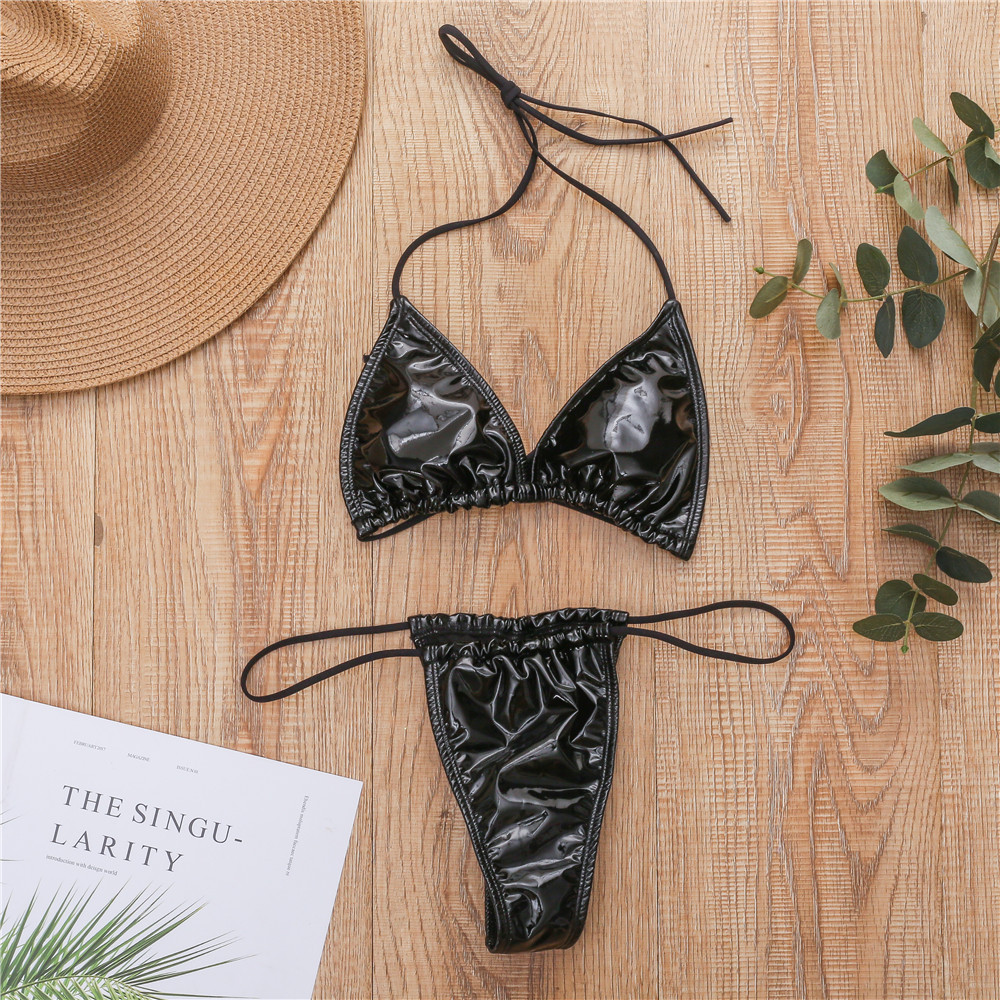 Women’s Sexy Micro Bikini Set – Triangle Top, Padded, Wire-Free Extreme Thong Swimwear - Image 7