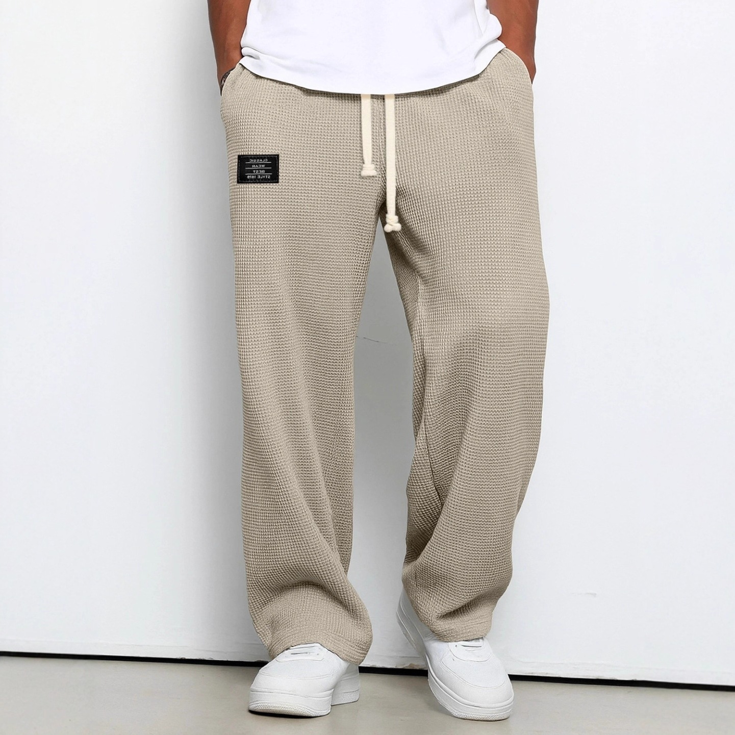 Men's High-Stretch Relaxed Casual Pants - Straight Leg Athletic Trousers - Image 4