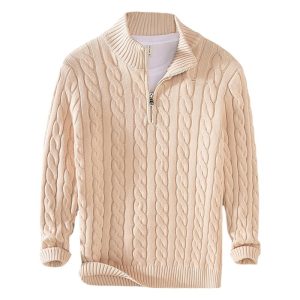 Men’s Cable Knit Cotton Sweater