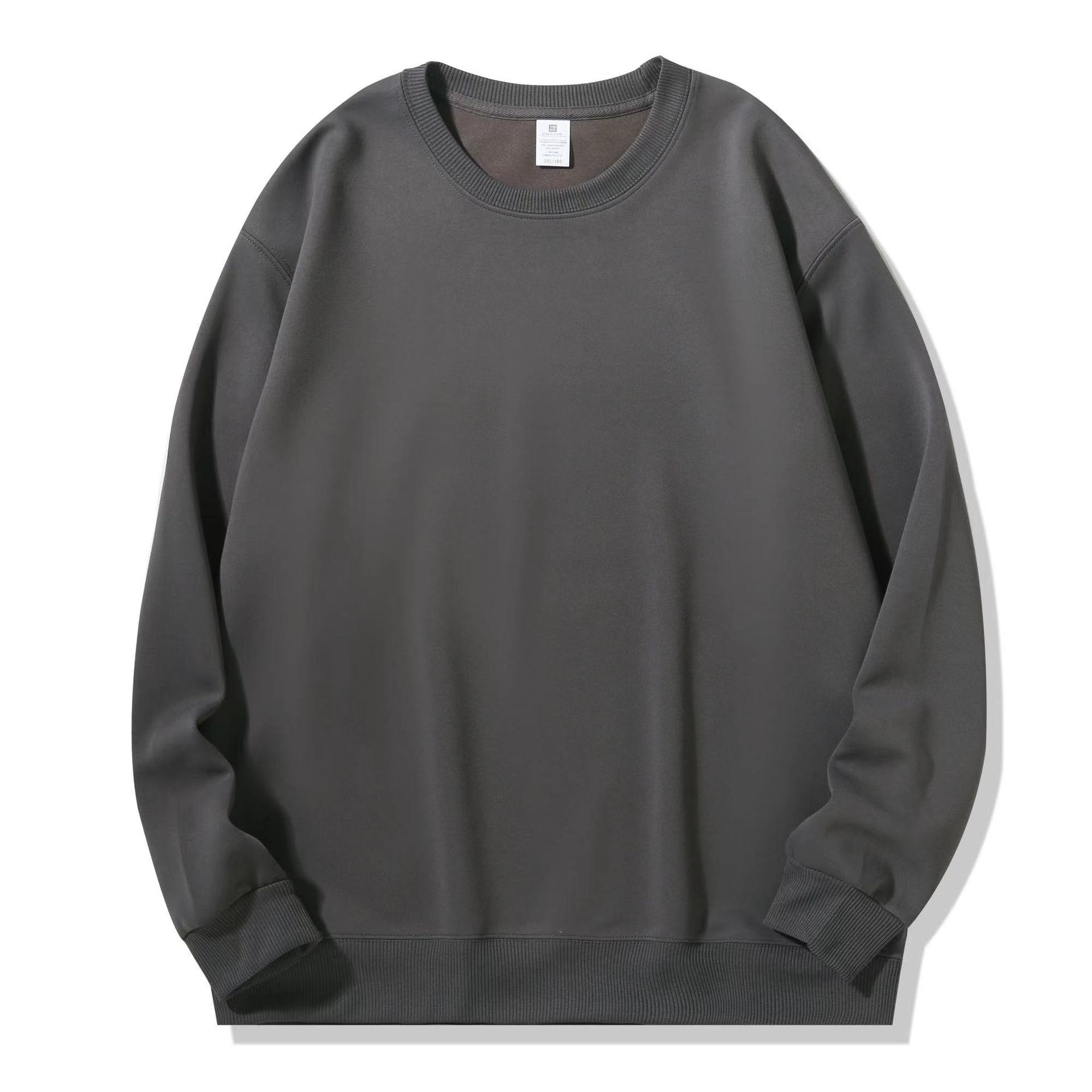 casual trendy loose round neck pullover coat long sleeve T-shirt top clothes - Image 6