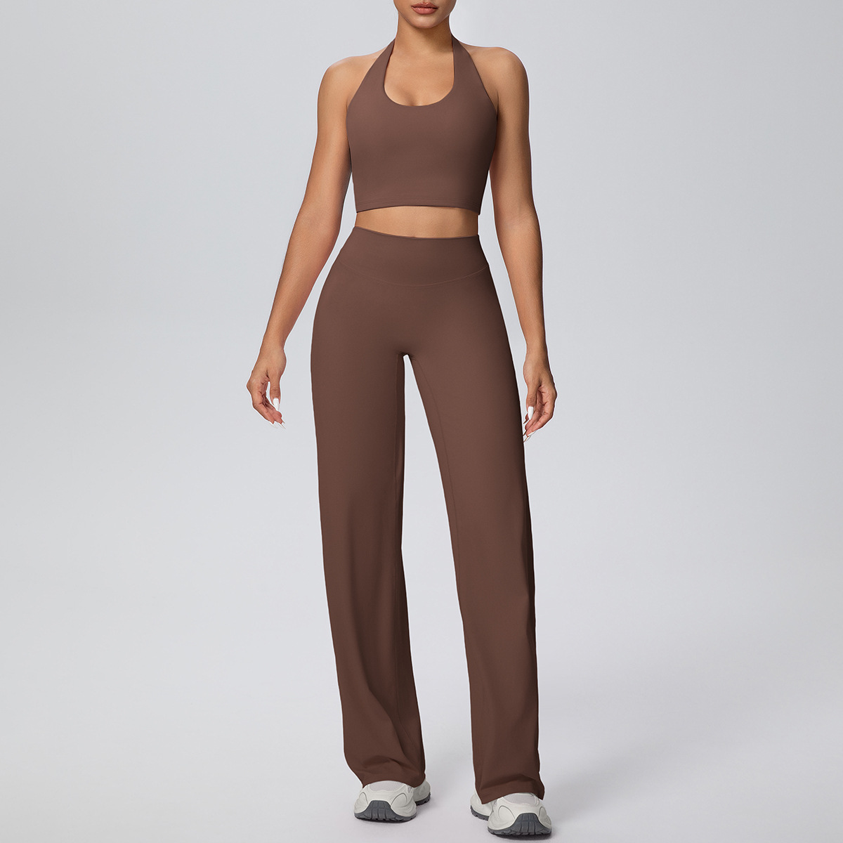 New Nude One-Cup Shock-Proof Back-Beautiful Yoga Clothing High-Waist Hip-Lifting Quick-Drying Sports Outdoor Running Fitness Suit - Image 6