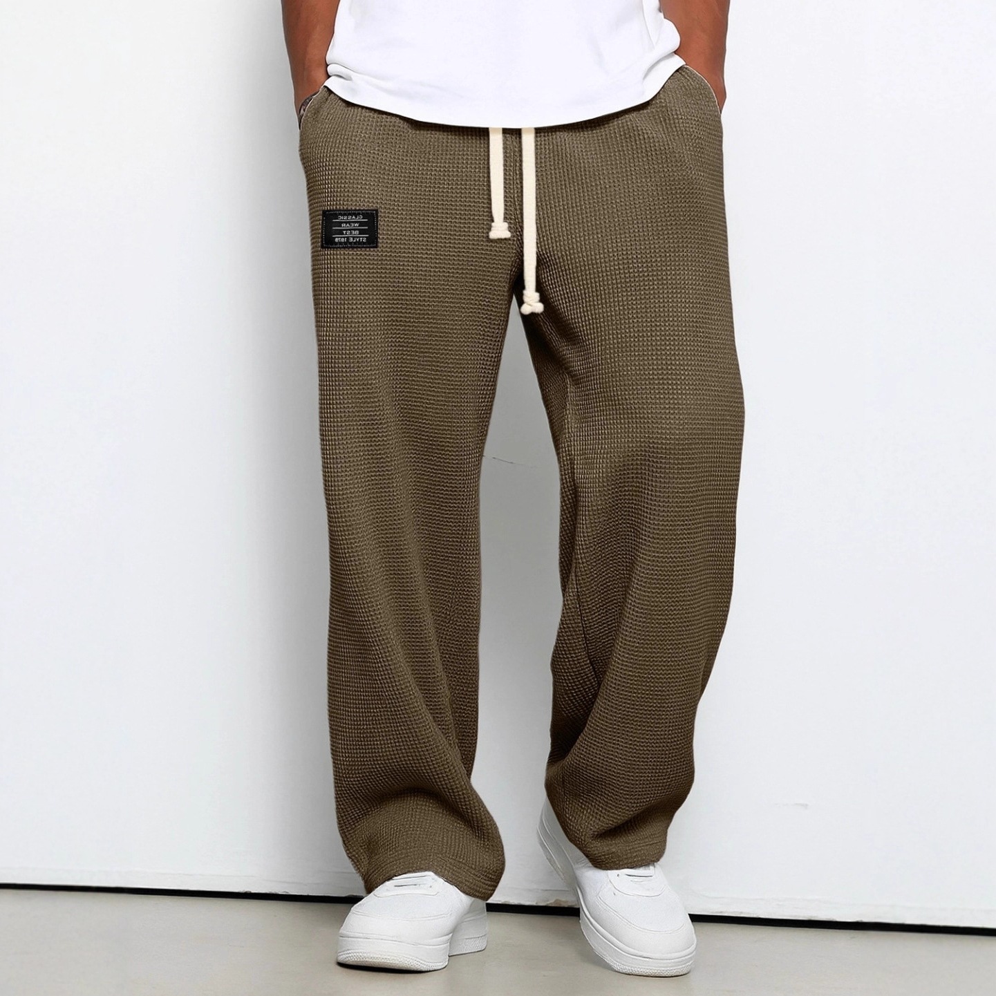 Men's High-Stretch Relaxed Casual Pants - Straight Leg Athletic Trousers - Image 2