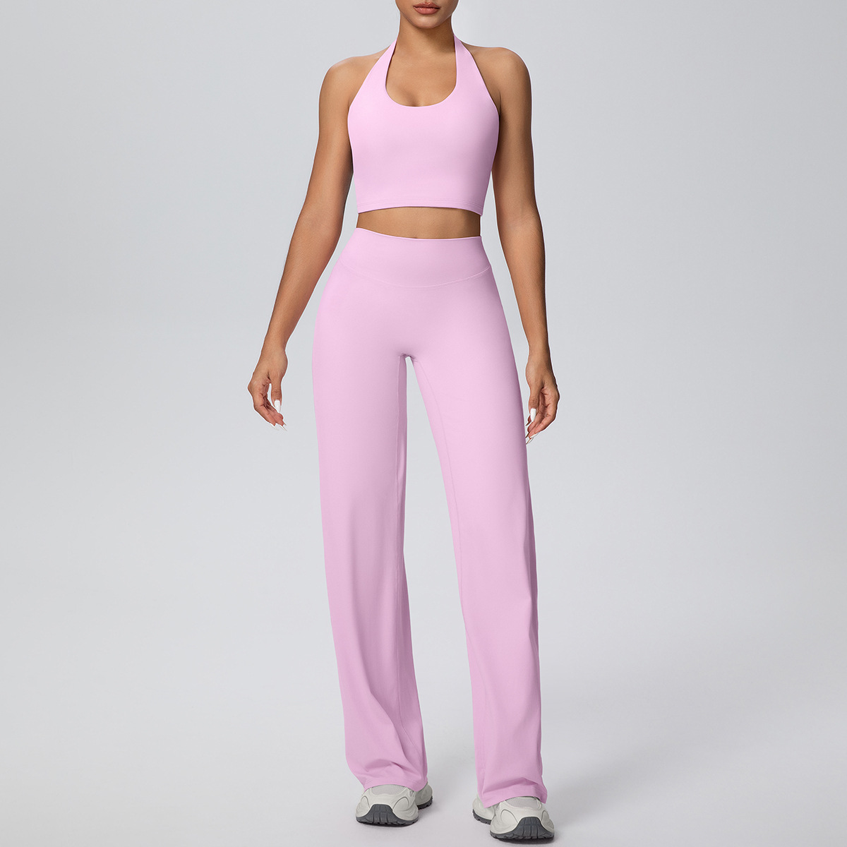 New Nude One-Cup Shock-Proof Back-Beautiful Yoga Clothing High-Waist Hip-Lifting Quick-Drying Sports Outdoor Running Fitness Suit - Image 12