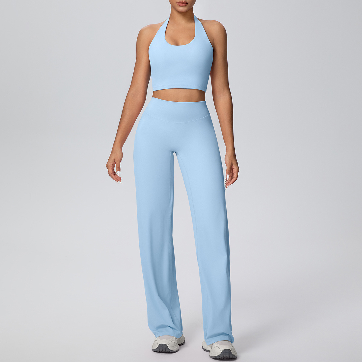 New Nude One-Cup Shock-Proof Back-Beautiful Yoga Clothing High-Waist Hip-Lifting Quick-Drying Sports Outdoor Running Fitness Suit - Image 10