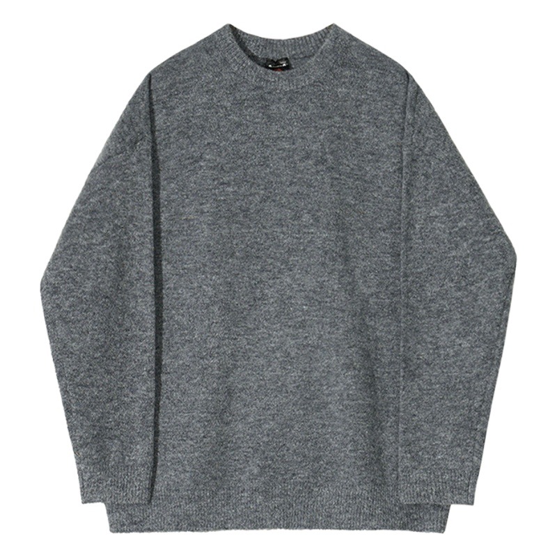 Winter Crew Neck Casual Knit Top