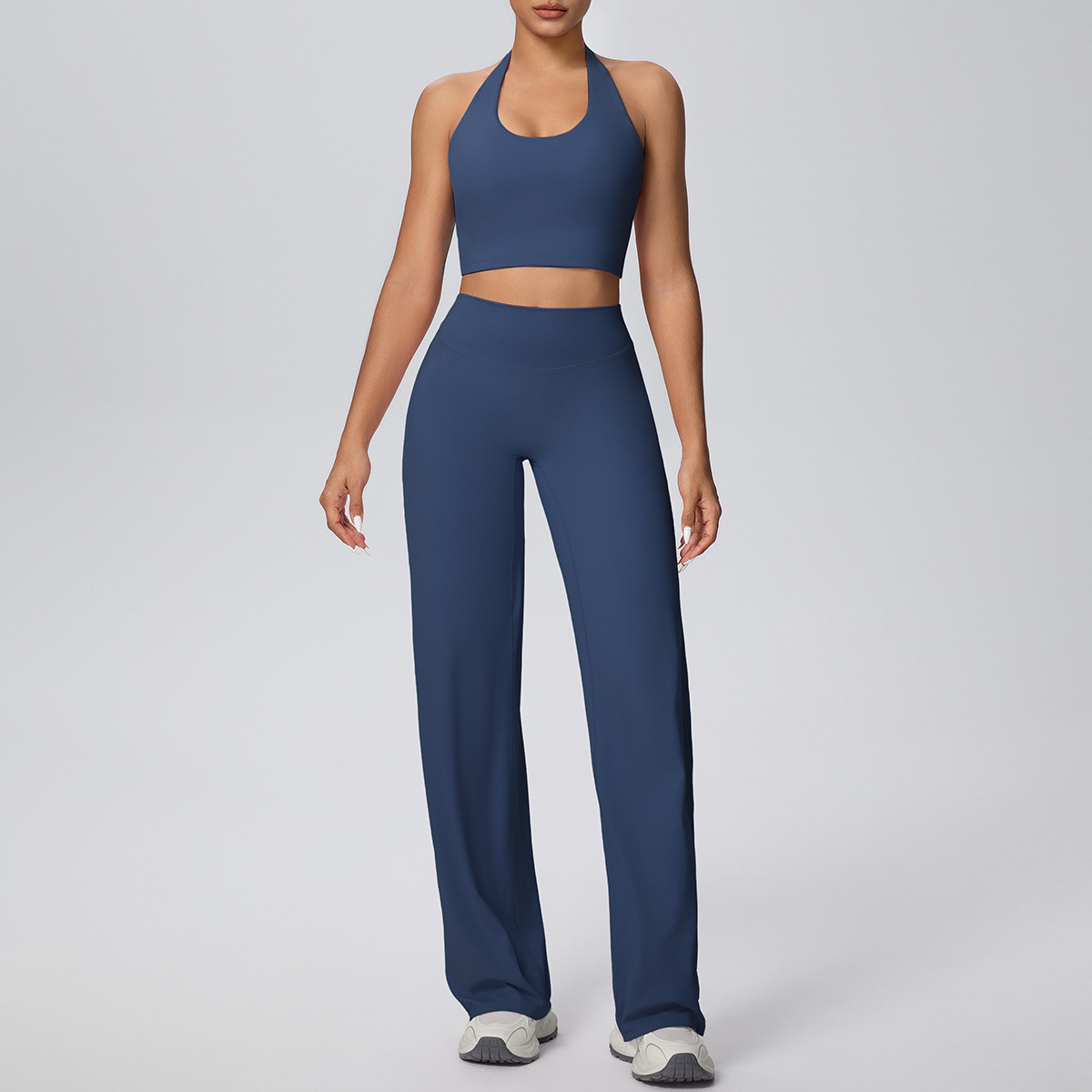 New Nude One-Cup Shock-Proof Back-Beautiful Yoga Clothing High-Waist Hip-Lifting Quick-Drying Sports Outdoor Running Fitness Suit - Image 8