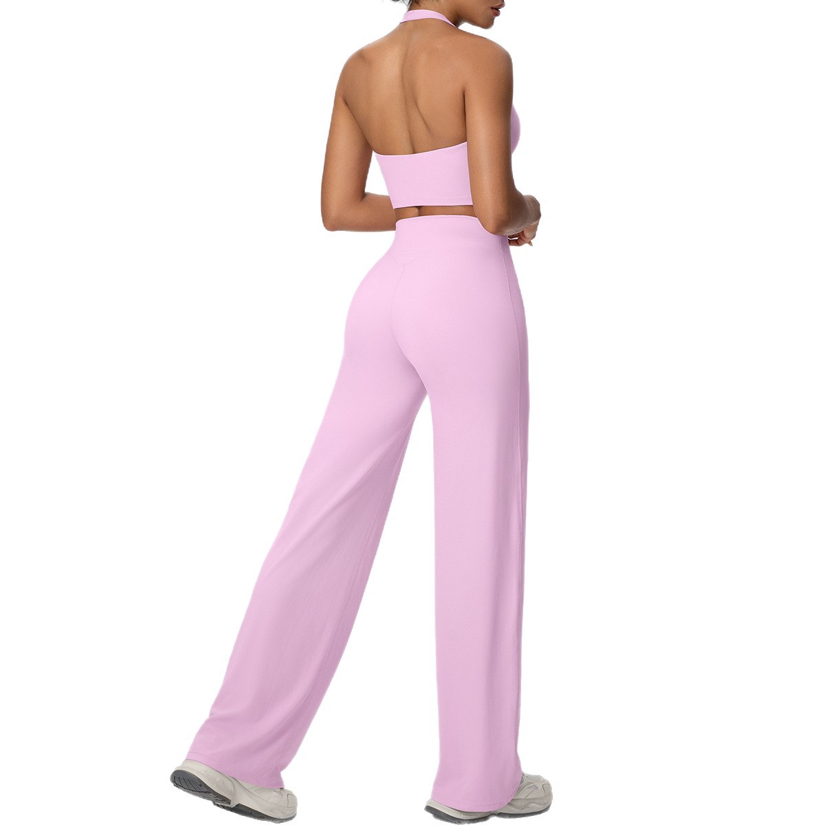 New Nude One-Cup Shock-Proof Back-Beautiful Yoga Clothing High-Waist Hip-Lifting Quick-Drying Sports Outdoor Running Fitness Suit - Image 5