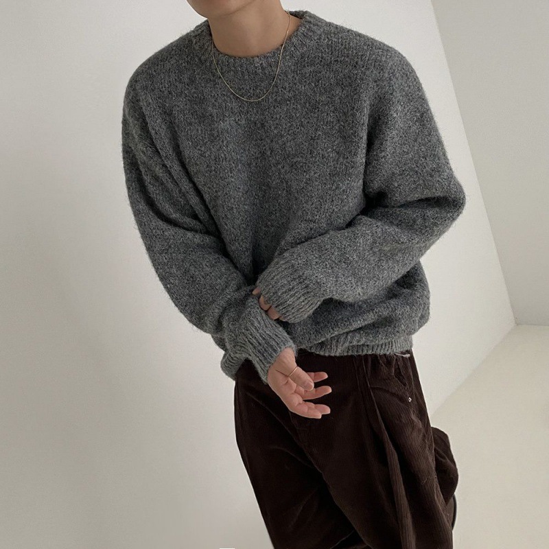 Winter Crew Neck Casual Knit Top - Image 4