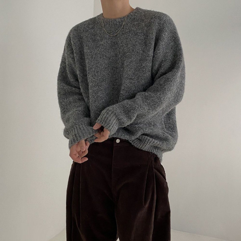 Winter Crew Neck Casual Knit Top - Image 2