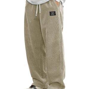 Men’s Corduroy Straight-Leg Casual Pants