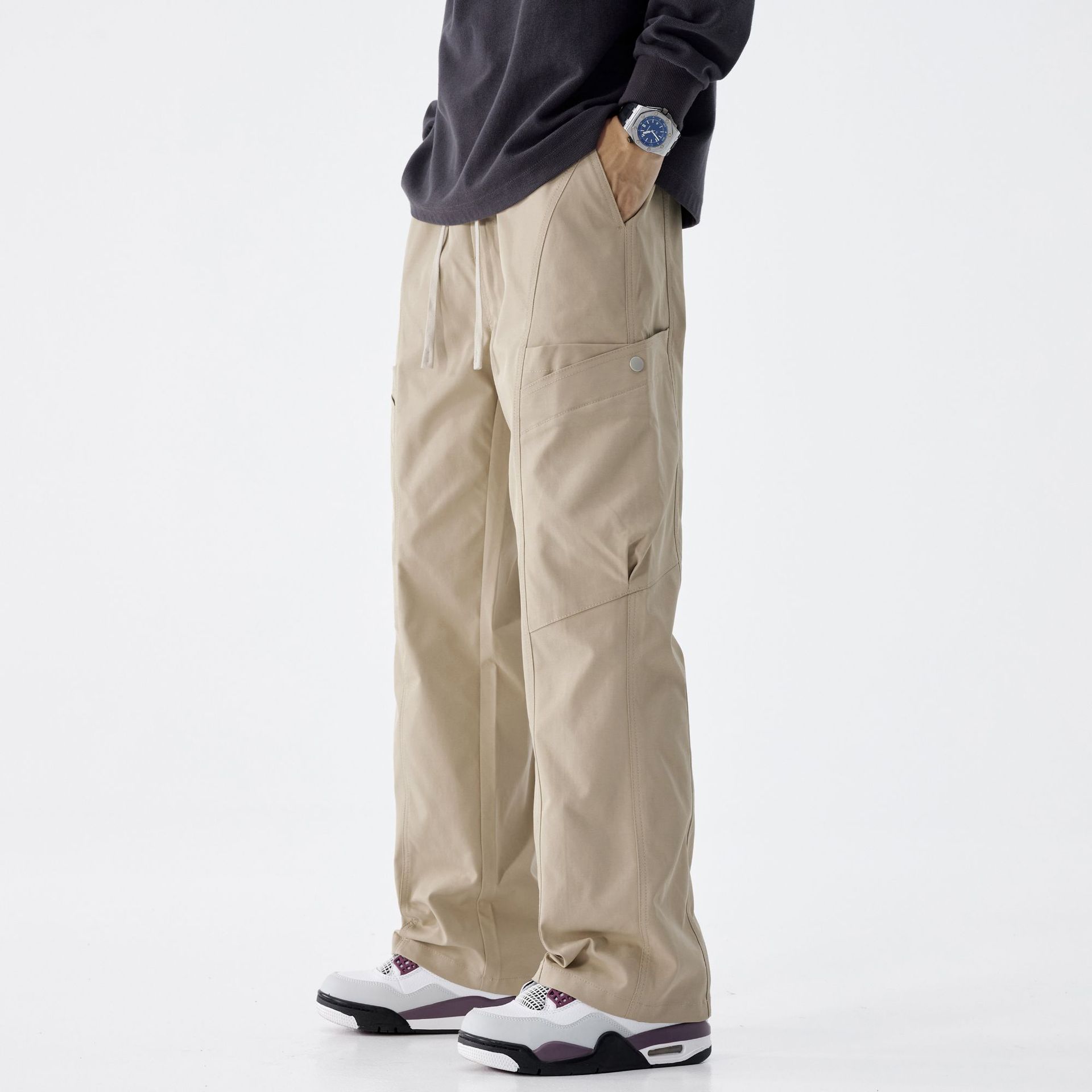 Men's Straight Leg Cargo Pants - Image 8