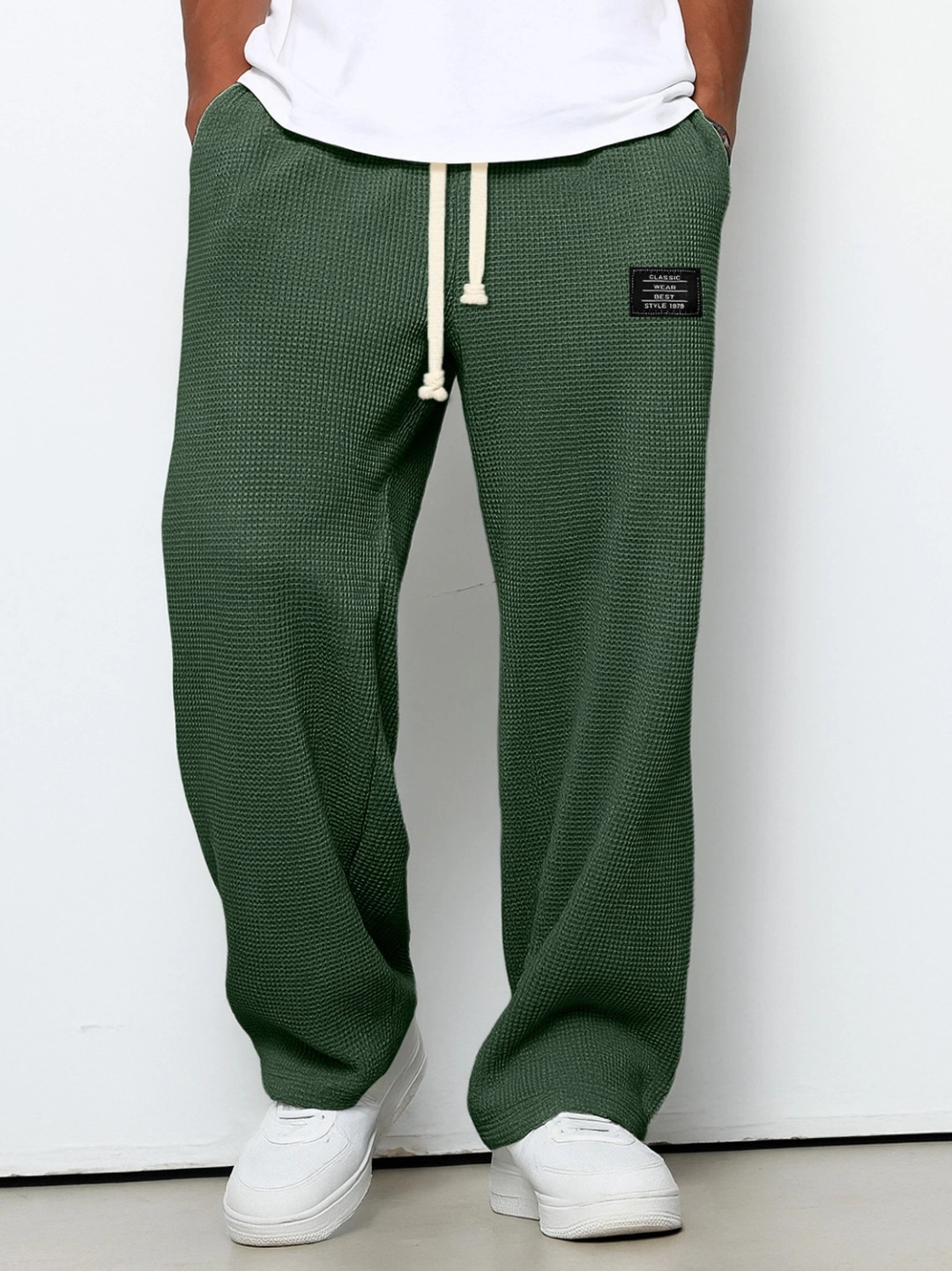 Men's High-Stretch Relaxed Casual Pants - Straight Leg Athletic Trousers - Image 8